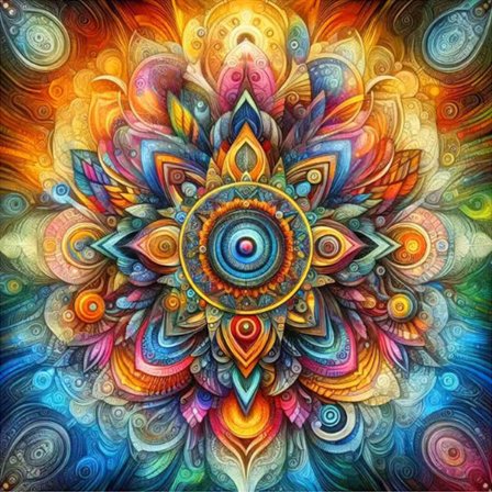 Mandala Timanttimaalausristipisto Kukka DIY Täysi Mosaiikki Kukka Kirjonta Abstrakti Kodin Sisustus