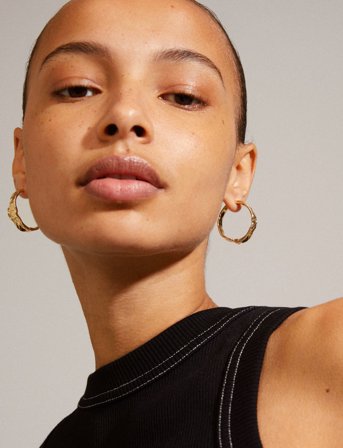 Pilgrim Julita Recycled Hoop Earrings - Gold - ONE SIZE