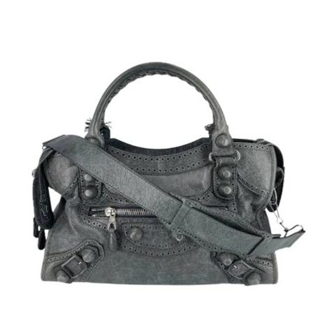 Balenciaga Vintage Pre-owned Leather balenciaga-Tass , Grijs , Dames , Maat: ONE Size Vintage Tassen