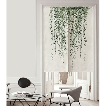 Japansk gardin japansk Feng Shui ytterdörrsgardin (grön gr