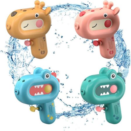 Vattenpistol, 4-pack vattenpistoler barn, vattenpistol poolleksaker, små barn baby 3 4 5 år vattenleksaker