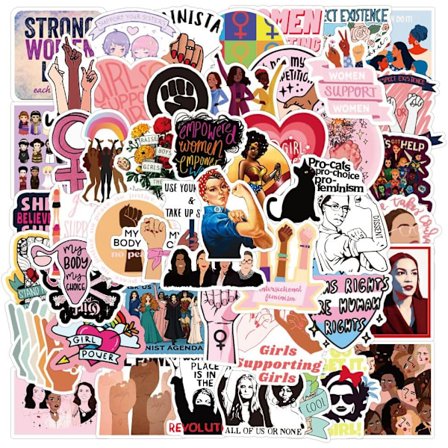 50 Feministiske Stickers, Bulk Kvinders Libbers Lige Rettigheder Indie Spejl Stickers Pakker