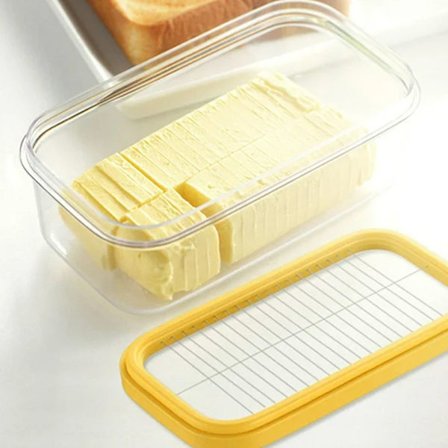 Smørboks ostbeholder oppbevaringsboks med skjærenett matbeholder kjøkken, rumpe