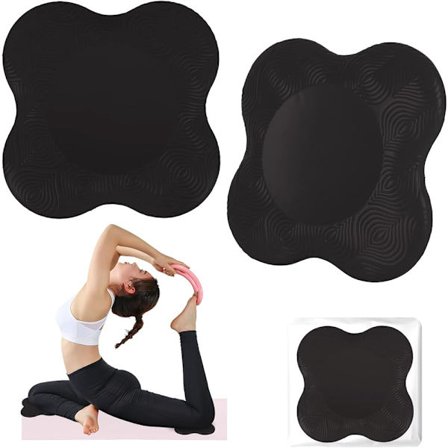 Yoga Knæpuder, 2 stk. Skridsikre Yoga Knæpuder Måtte Yoga Knæpude Yoga Støttepuder til Beskyttelse af Knæ, Hænder, Håndled og Albuer, 25X25cm