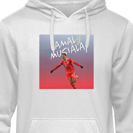 Børne hoodie Jamal Musiala Bayern München Tyskland fodboldspiller Bayern München tysk fodboldspiller Bundesliga-stjerne kreativ midtbanespiller hur