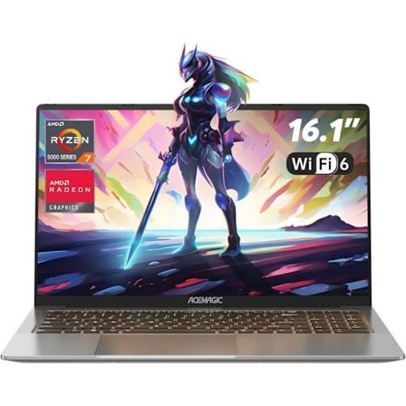 ACEMAGIC 2024 Gaming Bärbar Dator 16Go RAM DDR4, 512Go M.2 SSD Metallchassi och AMD Ryzen 7 5825U8C/16T, 4,30 GHz Bärbar PC