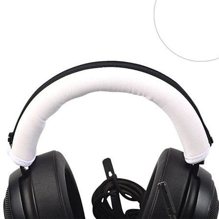 Hörlurar Huvudband Kuddkuddar Bumper Cover Dragkedja Byte av pannband för Razer Kraken PRO 7.1 V2 Headset Head beam Cover