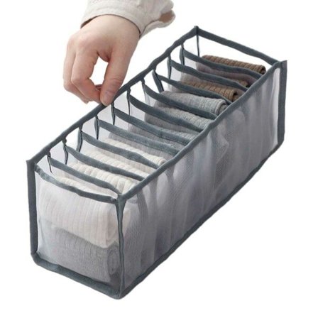 Underklädesförvaring Organisatör Byrå Garderob 11 Fack Grå