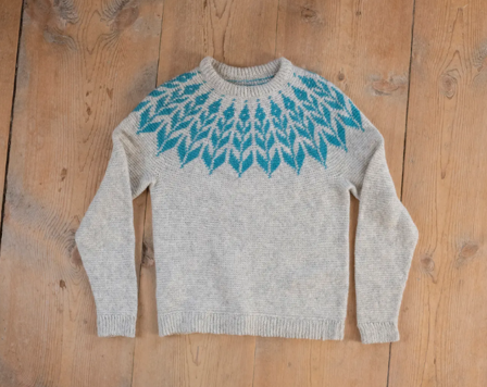 Järbo GARN Mønster Isop Heklet Genser