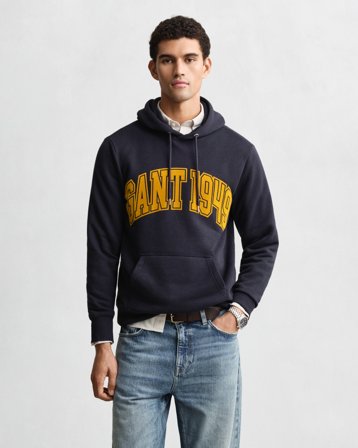 GANT Herren Graphic Hoodie (XXXL) Marineblau