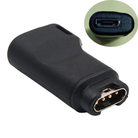 Micro USB Hona till 4pin Charge Converter för Quatix 5 Sapphire Vivoactive 3/för