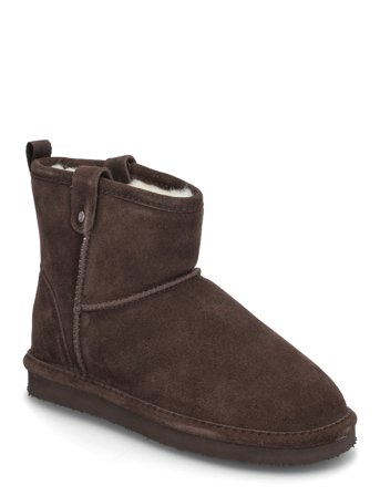 Bianco Biasnow Short Boot Suede - Brown - 36