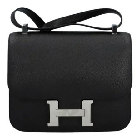 Hermès Vintage Pre-owned Leather shoulder-bags Sort, Dame Vintage Tasker, Størrelse: ONE Size