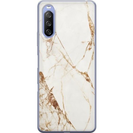 Yhteensopiva Puhelinkuori Sony Sony Xperia 10 III Valkoinen marmori