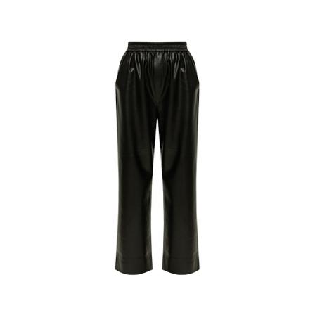 Nanushka, Odessa trousers Zwart, Dames, Maat:S,leer
