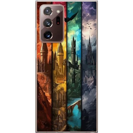 Kompatibel Mobilcover til Samsung Samsung Galaxy Note20 Ultra Fire magiske slotte i forskellige elementfarver, episk fantasykunst med ild vand luft og