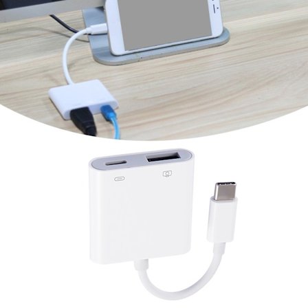 Minnekortleser Type C til OTG USB3.0 for tilkobling av tastatur, mus, USB-flashstasjon