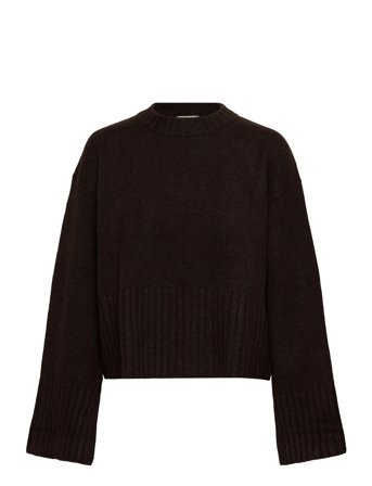 Monki Knitted Oversized Sweater - Brown - XS