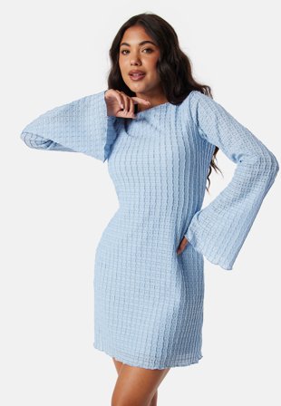 BUBBLEROOM Deep Back Structure Short Dress Klær