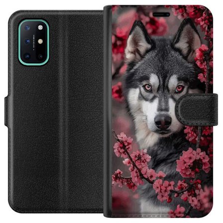 Yhteensopiva Lompakkokotelo OnePlus 8T Susi Punaiset Silmät Eläin Susi Mystinen