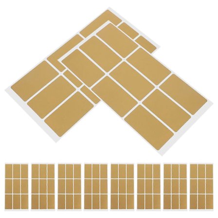 10 Ark Rektangulära Skraplotter För DIY Lotterispel Självhäftande Skraplotter Etiketter Guld Skraplotter Kort Etiketter För P[D]