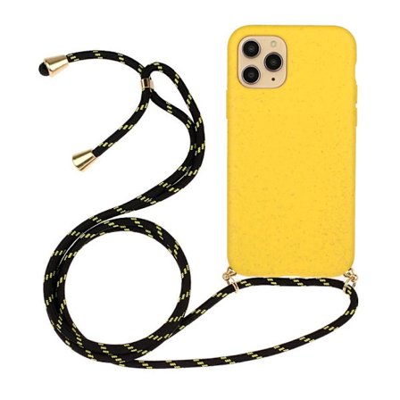 SKALO iPhone 13 Pro Max Mobilhalsband Skal - Gul