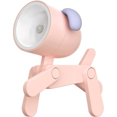 Rosa mini LED skrivebordslampe søt liten mobiltelefonholder LED student