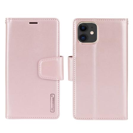 2-1 Hanman Wallet-deksel - iPhone 12 Mini Roséguld