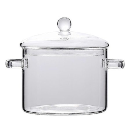 Klar Glas Kogeplade Gryder Tykkere Og Tungere Opgraderet Glasgryde Til Brug På Åben Ild Og Gasblus
