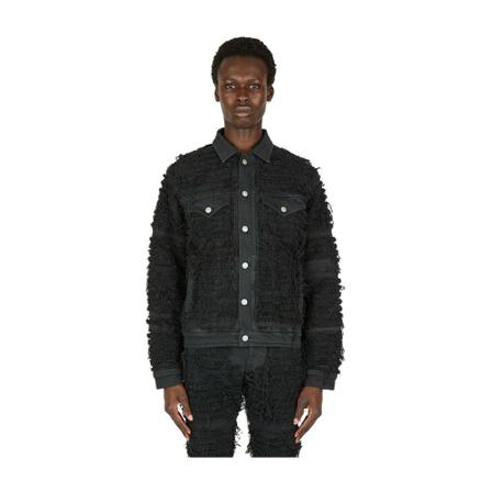 1017 Alyx 9Sm, Blackmeans Denim Jacket Zwart, Heren, Maat:S