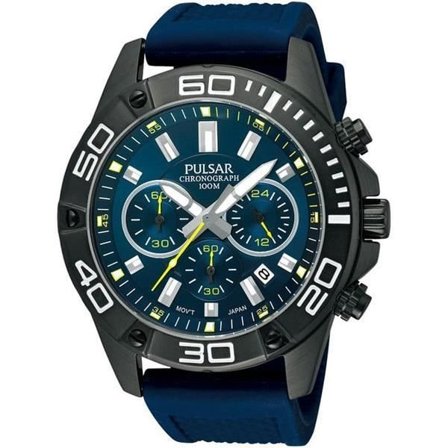 Ur - PULSAR - SPORTS PT3309X1 - Kvarts - Analog - Blå gummi