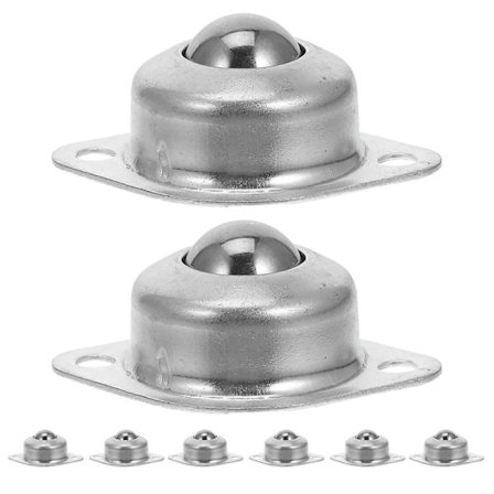 8 st Flänsmonterade Kullageröverföring Hjul Metall Stål Bordsrulle Kula För Transmission Möbel Rullstol