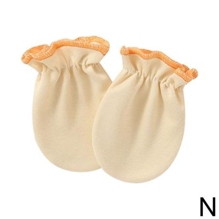1 Par Baby Anti Scratch Handskar Spädbarn Toddler Mjuka Vantar