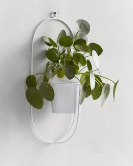 Vægampel med bueformet med aftagelig krukke Hvid - Linea