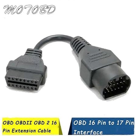 Mazda 17Pin - 16Pin OBD2 OBD II -kaapelin liitinkaapeli Mazda 17 Pin -liitäntäadapterille ST1M709