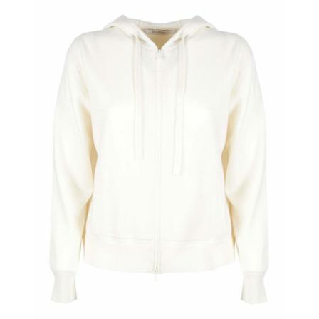 Max Mara Zip-throughs , Wit , Dames , Maat: S Hoodies & Sweatvesten