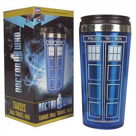 Doctor Who -matkamuki - Tardis-eristetty termosmuki 16oz pullo