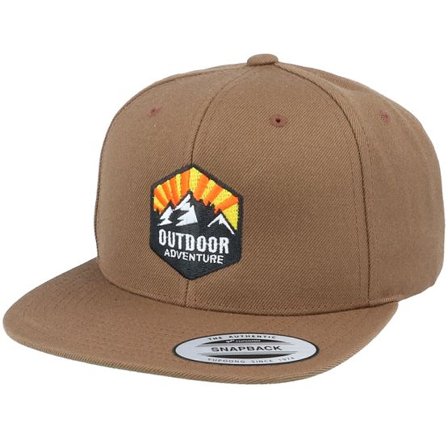 Wild Spirit - Brun snapback Keps - Outdoor Adventure Tan Snapback - Iconic @ Hatstore