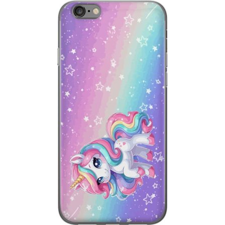 Kompatibelt Mobildeksel til Apple iPhone 6 Stitch i polaroidrammer med blå pastelltoner og søte uttrykk i collage med hjerter