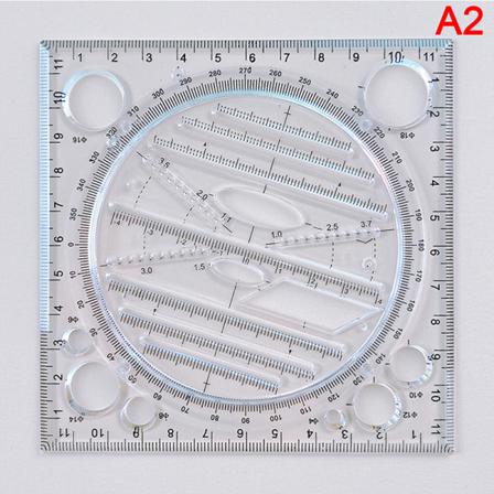 Vinkelgeometrisk Ritmall Circle Maker Ritningslinjal Mul