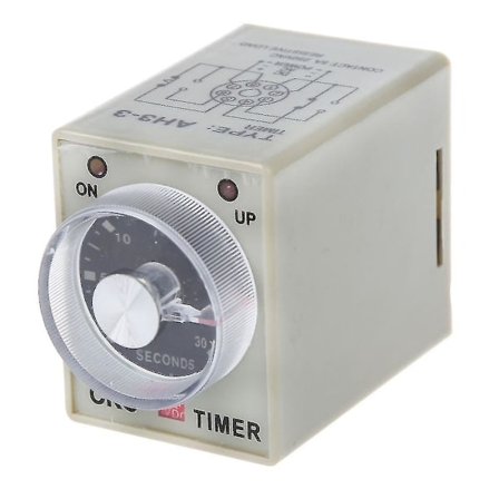 Dc 12v 0-30 sekuntia 30s sähköinen viiveajastin aikarele Dpdt 8p W-jalusta