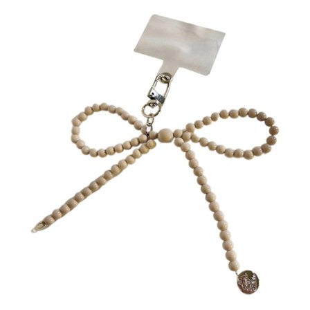 Harpiks Bowknot Vedhæng Klips Moderigtigt Tilbehør Forbedrende Enhed Perler Nøglering Egnet til Telefon Kameraer Hovedtelefon Rød