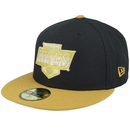New Era - NHL Black fitted Czapka Z Daszkiem - Los Angeles Kings 59FIFTY Day Black/Gold Yellow Fitted @ Hatstore