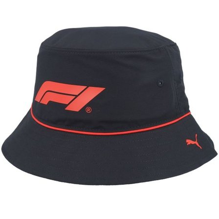 Formula One - Motor Svart bucket Hatt - F1 Logo Black Bucket @ Hatstore