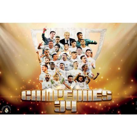 Real Madrid Cf Campeones 34 Poster One Size Flerfärgad