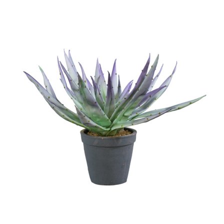 Aloe Mauve -tekokasvi, 32 cm, musta keraaminen ruukku
