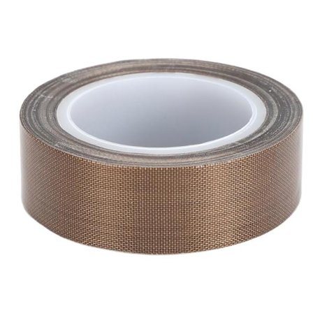 PTFE glassfiberduktape 10 m, høytemperaturbestandig isolasjon, PTFE-tape for vakuumforsegler, matvareemballasje 0,13 x 19 mm/0,01 x 0,75 tommer (LGL)