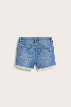 Kappahl | Jeansshorts med spets | Ljus denim