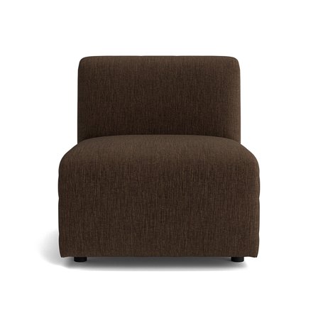 Wednesday Boston Mørkebrun Modulsofa - 1 personers sektion - Stilfuldt design - 72x94x78cm - Komfortabel & holdbar sofa til din stue