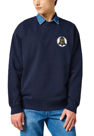 Wrangler Sweatshirt Tröjor Herr Blå XXL